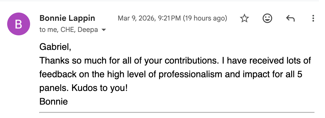 Message from Bonnie Lappin