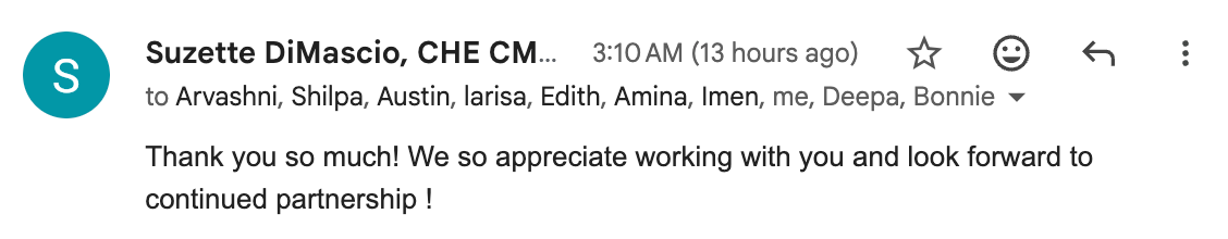 Testimonial from Suzette DiMascio, CHE CMCE CPC